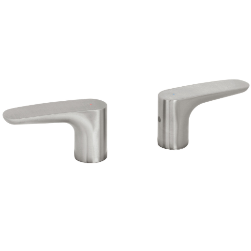 Juego de 2 manerales para lavabo, satin, Riviera