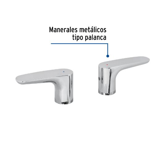 Juego de 2 manerales para lavabo, Riviera