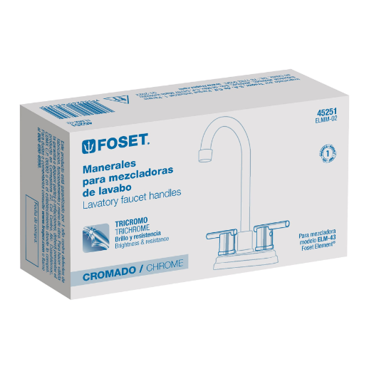 Juego de 2 manerales para lavabo y fregadero, Element