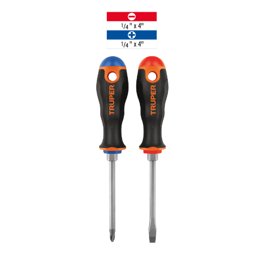 Juego de 2 desarmadores tipo trompo comfort grip