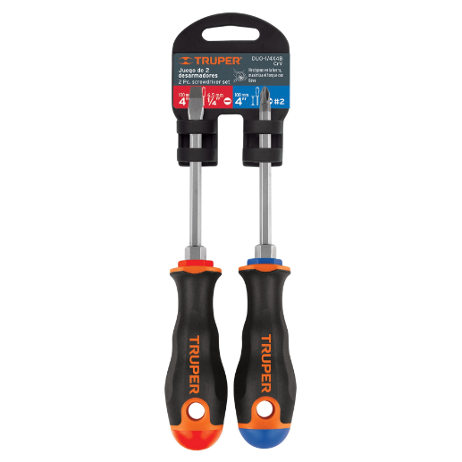 Juego de 2 desarmadores tipo trompo comfort grip