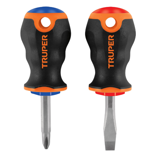 Juego de 2 desarmadores 3/16x4 mango comfort grip