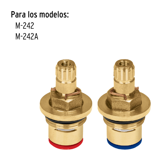 Juego de 2 cartuchos cerámicos p/ llaves individuales, Basic