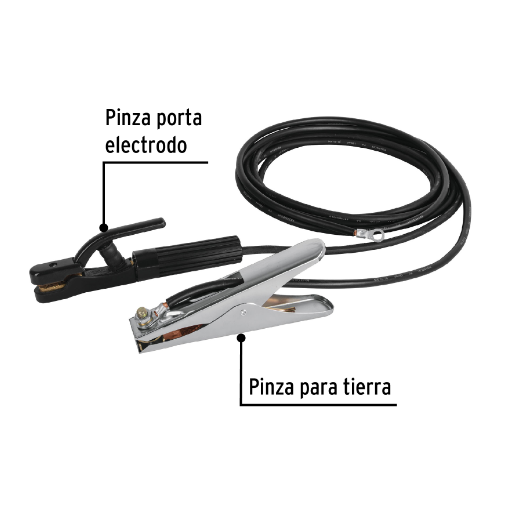 Juego de 2 cables con pinzas de tierra para soldar, Pretul