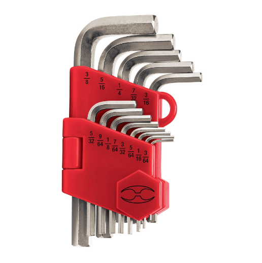 Juego de 13 llaves allen standard con organizador