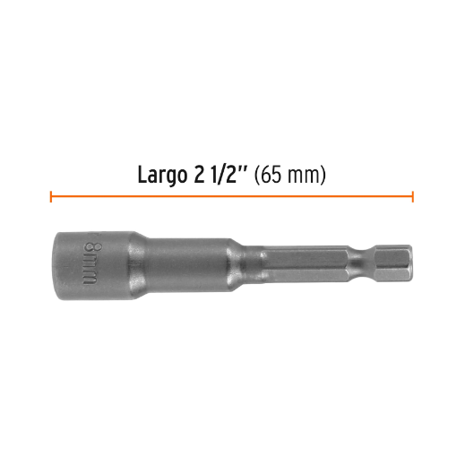 Juego dados magnéticos, 8 mm, 5 piezas, Truper Expert