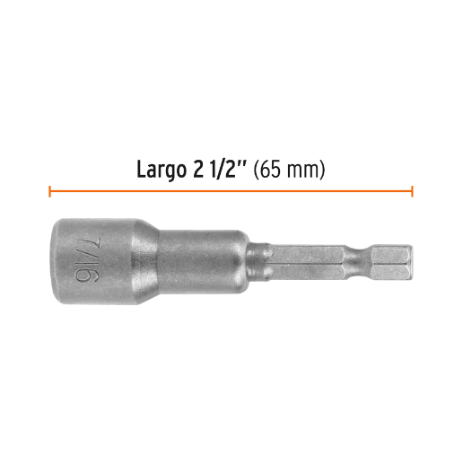 Juego dados magnéticos, 7/16", 5 piezas, Truper Expert