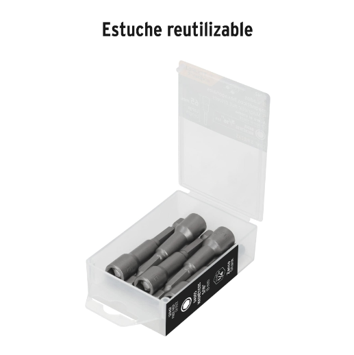 Juego dados magnéticos, 5/16", 5 piezas, Truper Expert