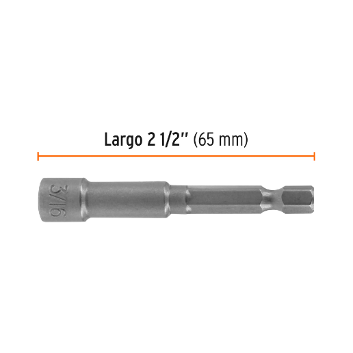 Juego dados magnéticos, 3/16", 5 piezas, Truper Expert