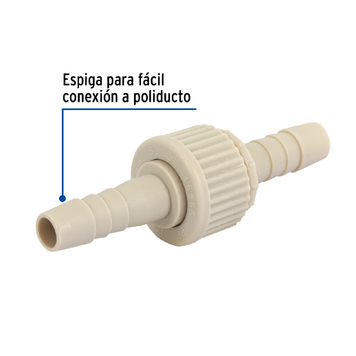 Juego conector manguera de polipropileno, 3/8"
