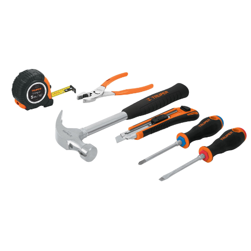 Juego casero de herramientas, 6 piezas