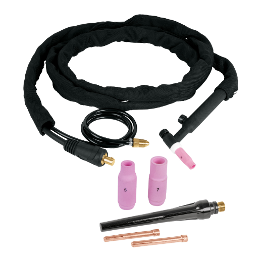 Juego antorcha y accesorios soldadoras proceso TIG , 8 pzas