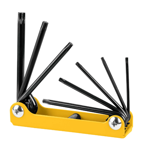 Juego 8 llaves torx, tipo navaja, Pretul a granel