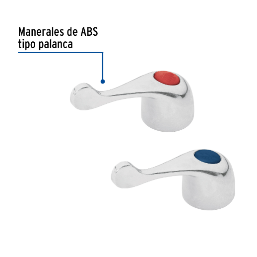 Juego 2 manerales, lavabo, palanca, Basic
