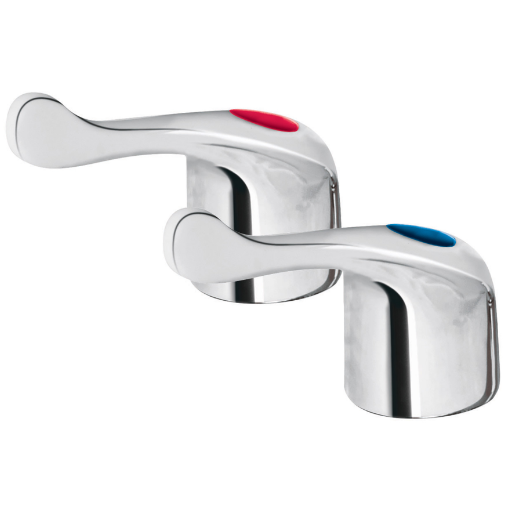 Juego 2 manerales para lavabo y fregadero,plásticos, palanca