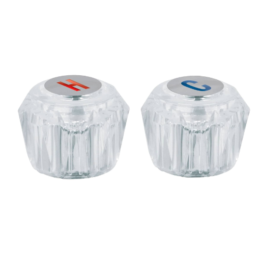 Juego 2 manerales para lavabo y fregadero, de acrílico,basic