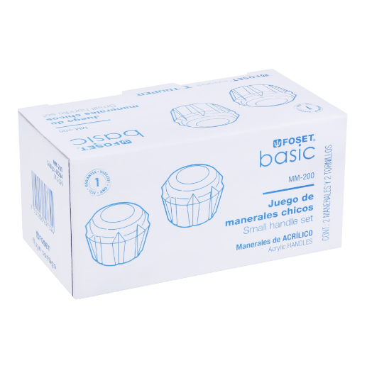Juego 2 manerales para lavabo y fregadero, de acrílico,basic