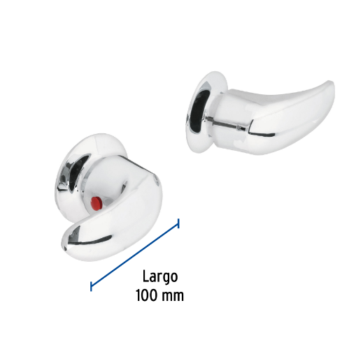 Jgo 2 piezas manerales grandes, palanca, empotrar, Aqua