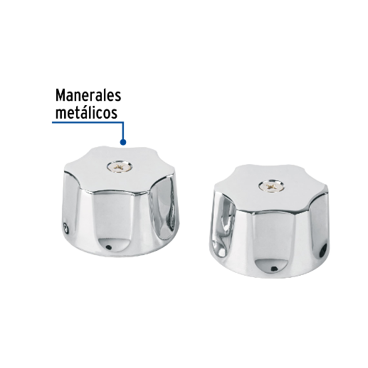 Jgo 2 piezas manerales chicos, hexagonal, metálicos, Aqua