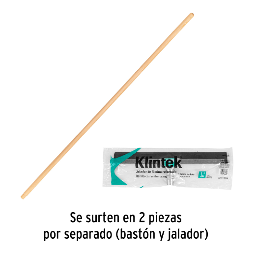 Jalador con base de acero, goma de hule, 40 cm