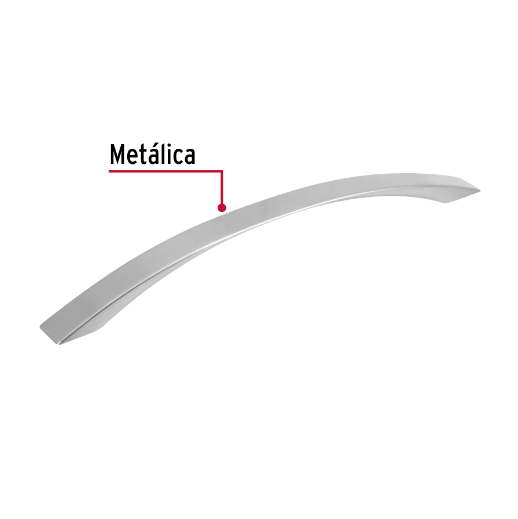 Jaladera, niquel satinado, estilo Moderno, 224 mm
