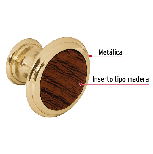 Jaladera, latón brillante, estilo Elipse, 96 mm.