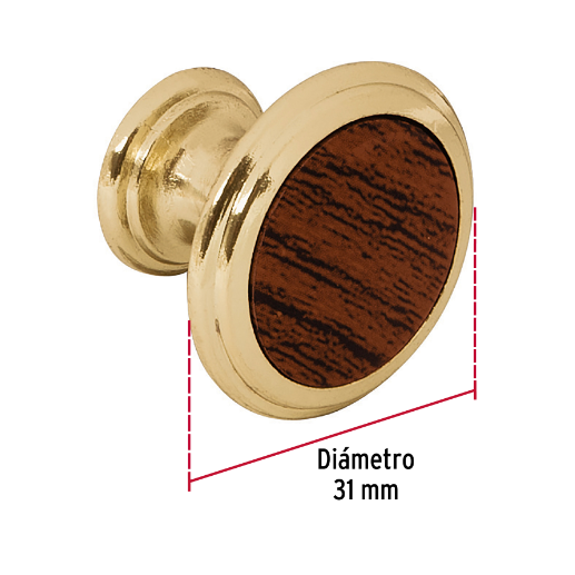 Jaladera, latón brillante, estilo Elipse, 96 mm.