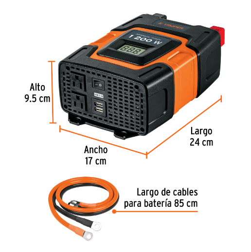 Inversor de corriente de 1200 W