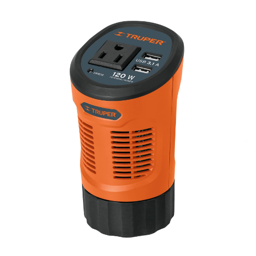 Inversor de corriente 120 W, tipo vaso