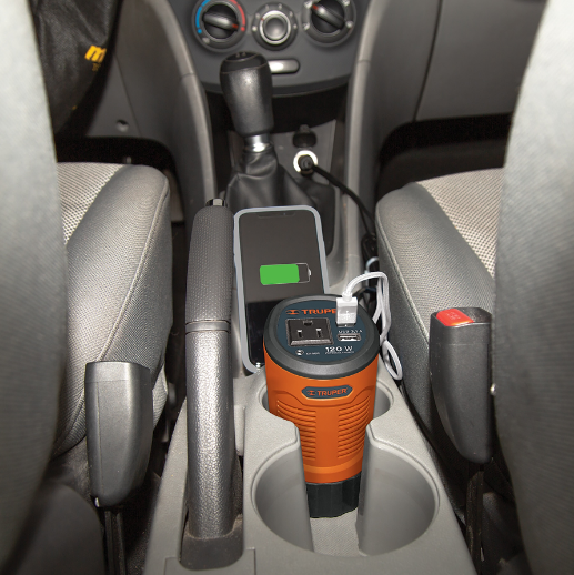 Inversor de corriente 120 W, tipo vaso