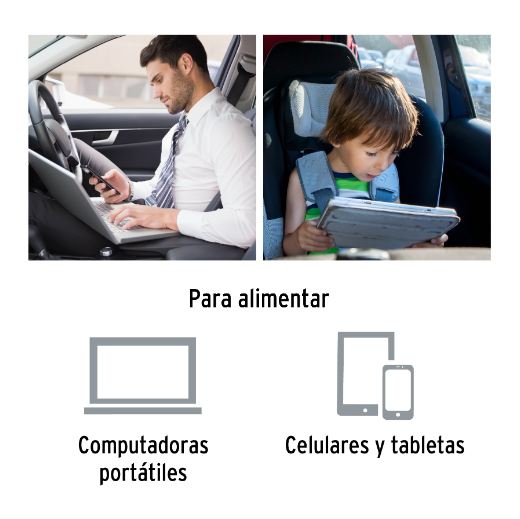 Inversor de corriente 120 W