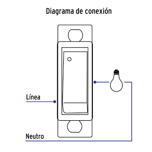 Interruptor sencillo, línea Económica