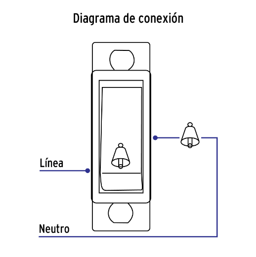 Interruptor para timbre, línea Económica