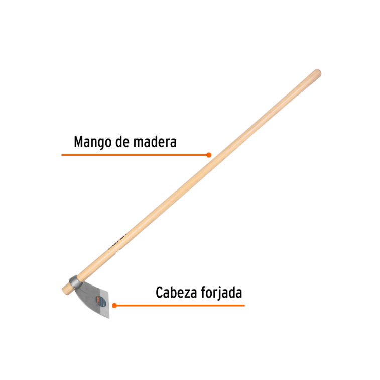 Azadón Lane No.2 de 2.0 lb con mango madera de 54', Truper