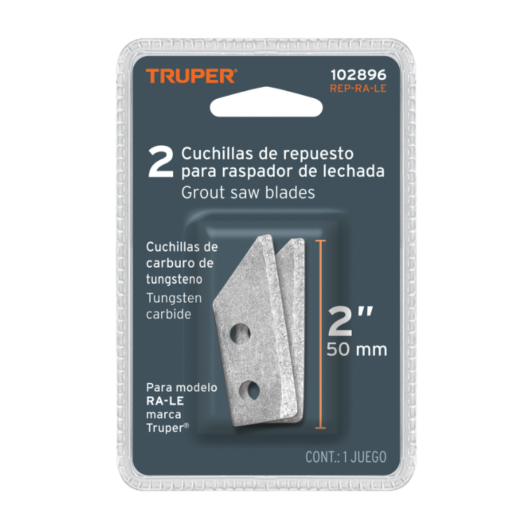 Blíster con 2 cuchillas de repuesto para raspador RA-LE