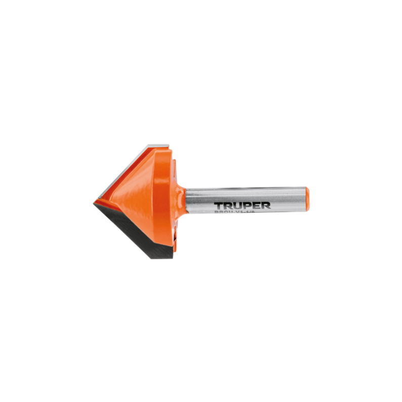 Broca para router, corte en 'V', 1-1/8'