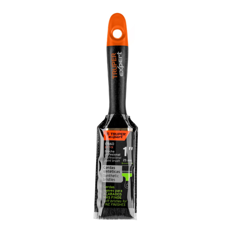 Brocha, mango de plástico, 1", Truper Expert