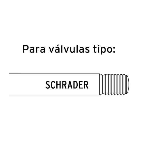 Inflador doble con calibrador de metal