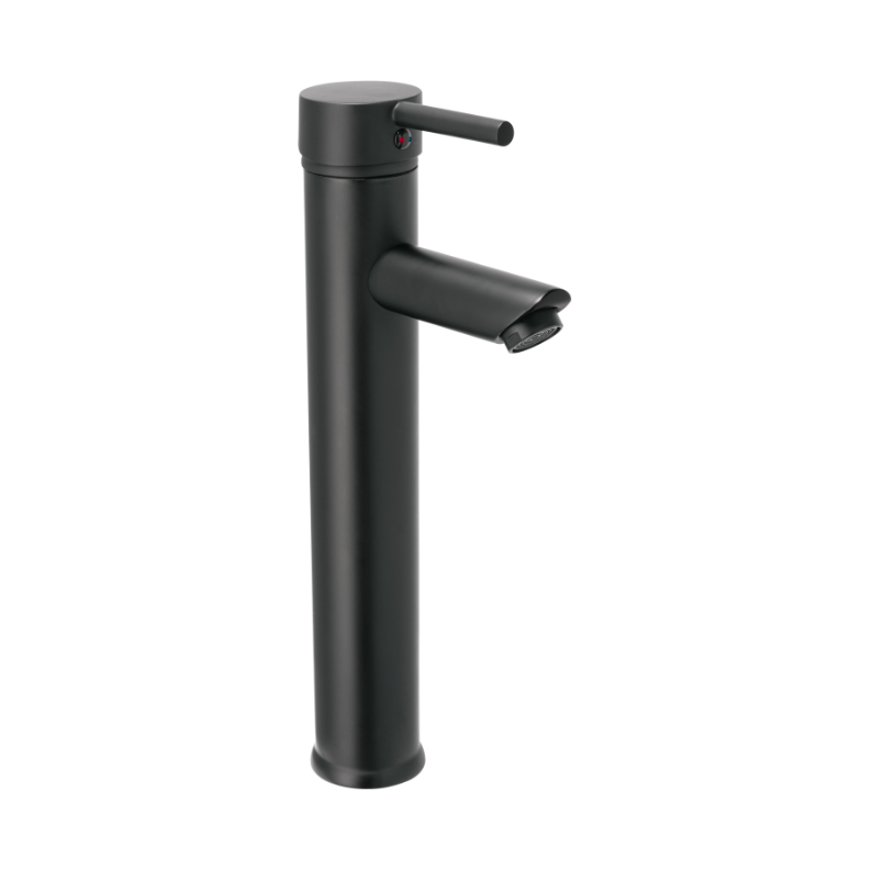 Monomando alto negro para lavabo, Foset Tubig