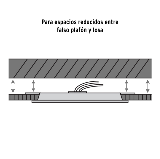 Luminario de LED para empotrar 6 W, ajustable, luz de día