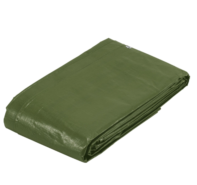 Lona uso rudo, verde olivo, 12 X 17 metros, Truper Expert
