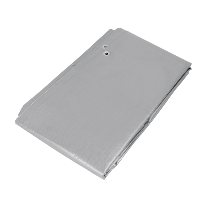 Lona reforzada, 3 x 5 m, gris