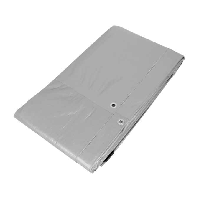 Lona reforzada, 3 x 6 m, gris