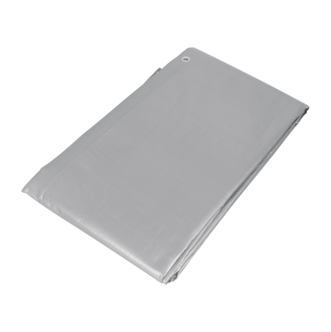 Lona reforzada, 4 x 4 m, gris