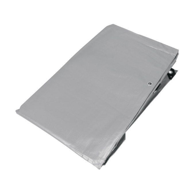 Lona reforzada, 4 x 7 m, gris