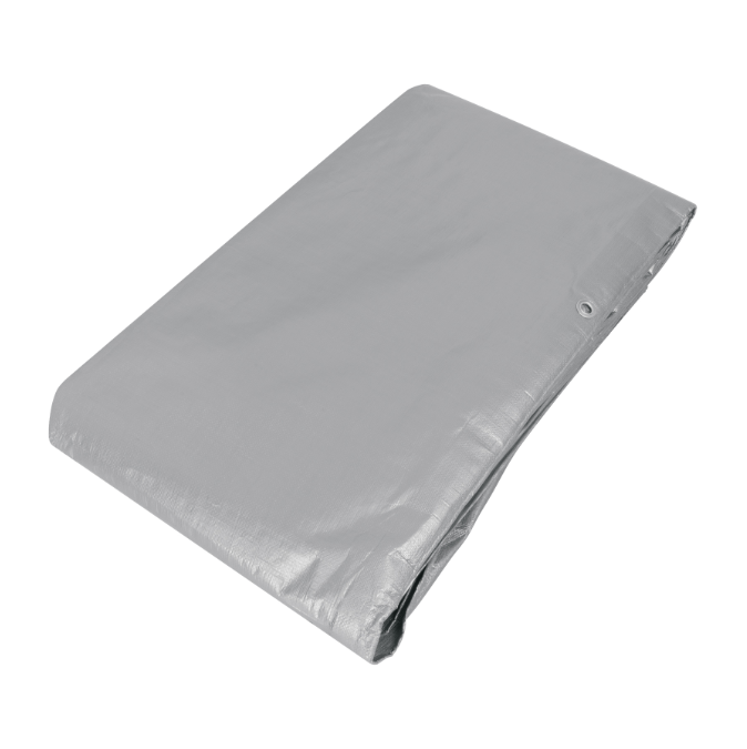 Lona reforzada, 5 x 5 m, gris