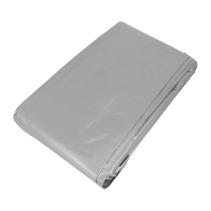 Lona reforzada, 5 x 7 m, gris