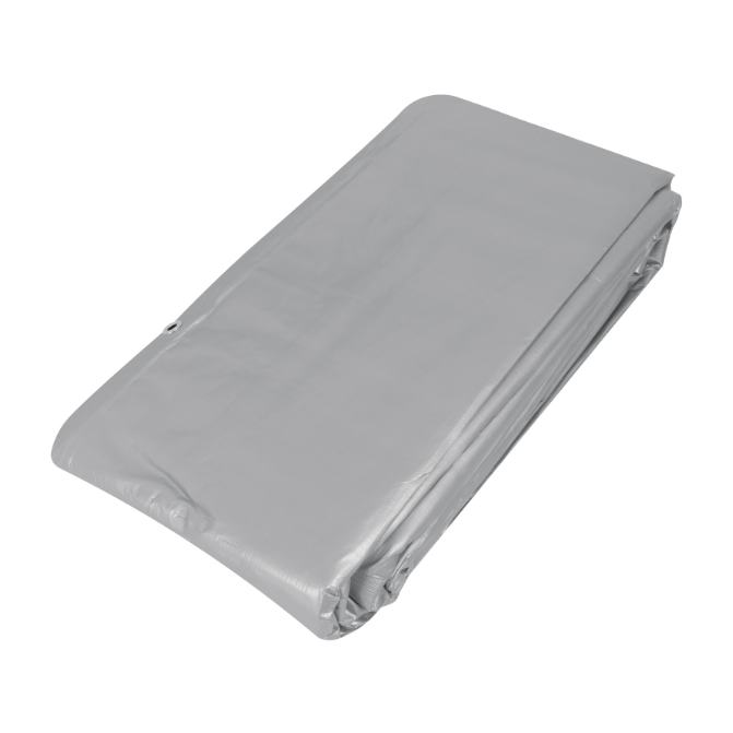 Lona reforzada, 6 x 9 m, gris