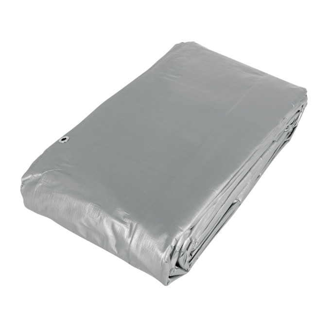 Lona reforzada, 6 x 12 m, gris