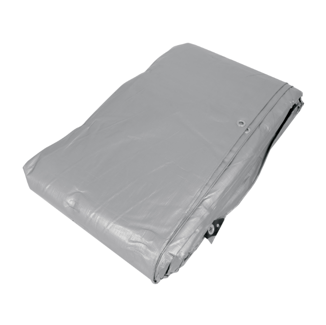 Lona reforzada, 7 x 10 m, gris